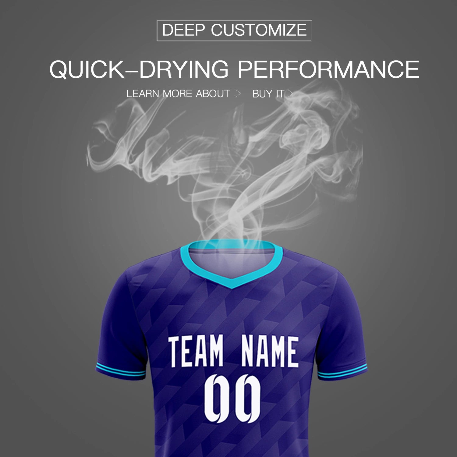Custom Purple Sky Blue Training Uniform Soccer Sets Jersey