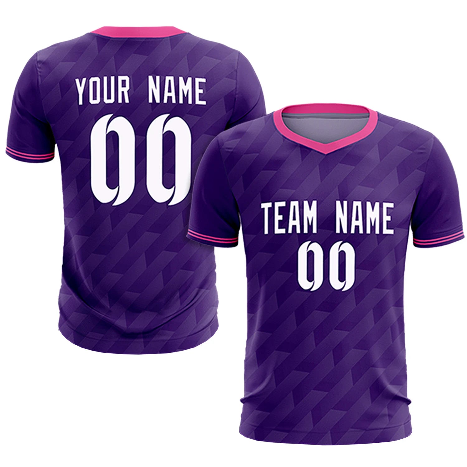 Custom Purple Pink Training Uniform Soccer Sets Jersey