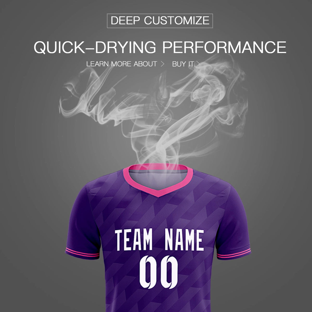 Custom Purple Pink Training Uniform Soccer Sets Jersey