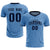 Custom Light Blue Navy Training Uniform Soccer Sets Jersey