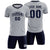 Custom Gray Navy Training Uniform Soccer Sets Jersey