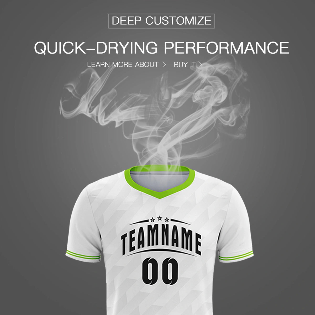 Custom White Neon Green Training Uniform Soccer Sets Jersey