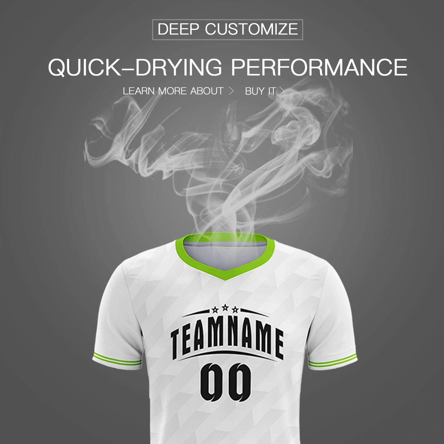 Custom White Neon Green Training Uniform Soccer Sets Jersey