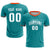 Custom Aqua Orange Training Uniform Soccer Sets Jersey