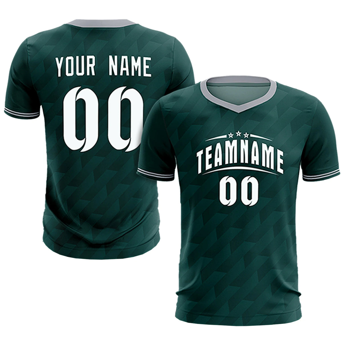 Custom Midnight Green Gray Training Uniform Soccer Sets Jersey