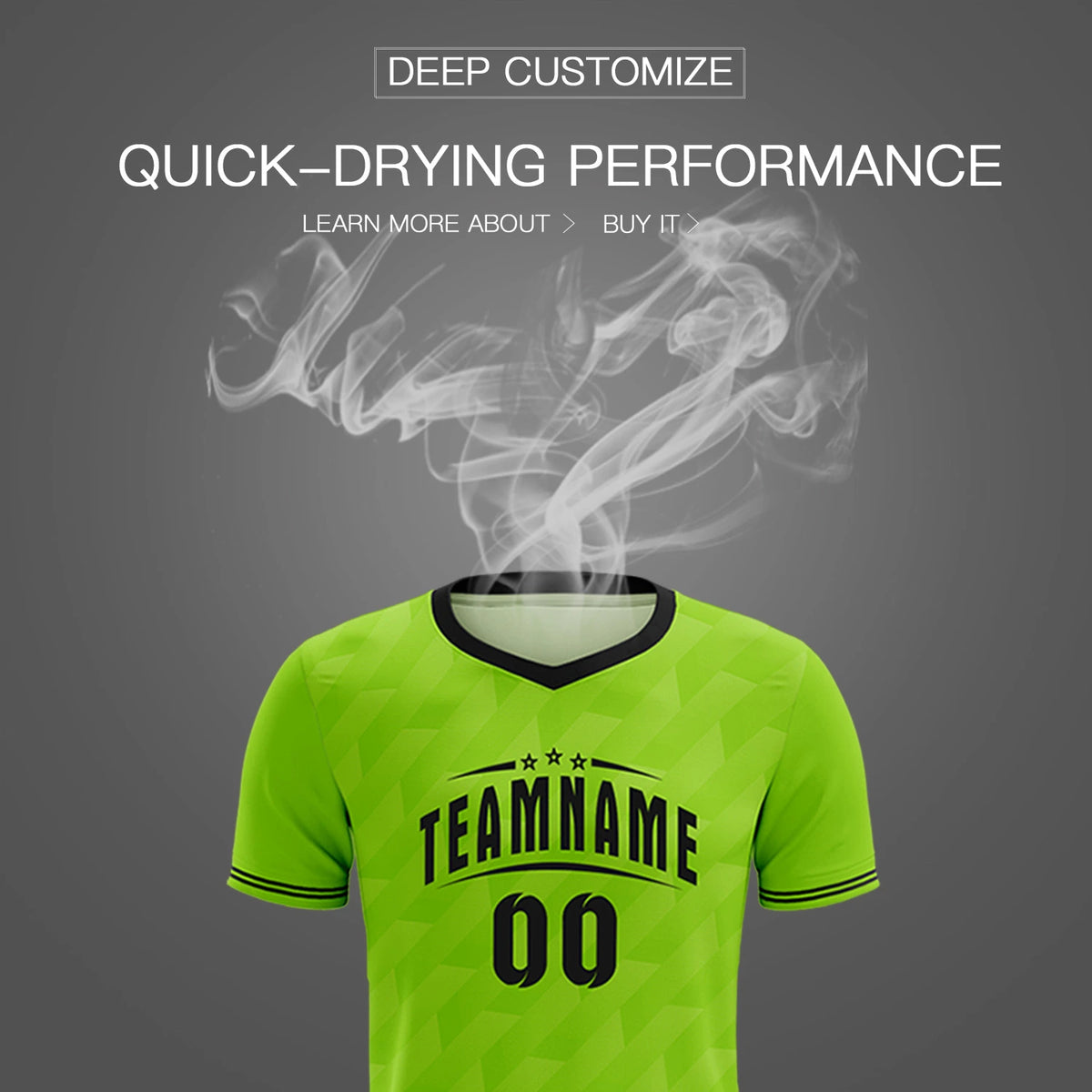 Custom Neon Green Black Training Uniform Soccer Sets Jersey