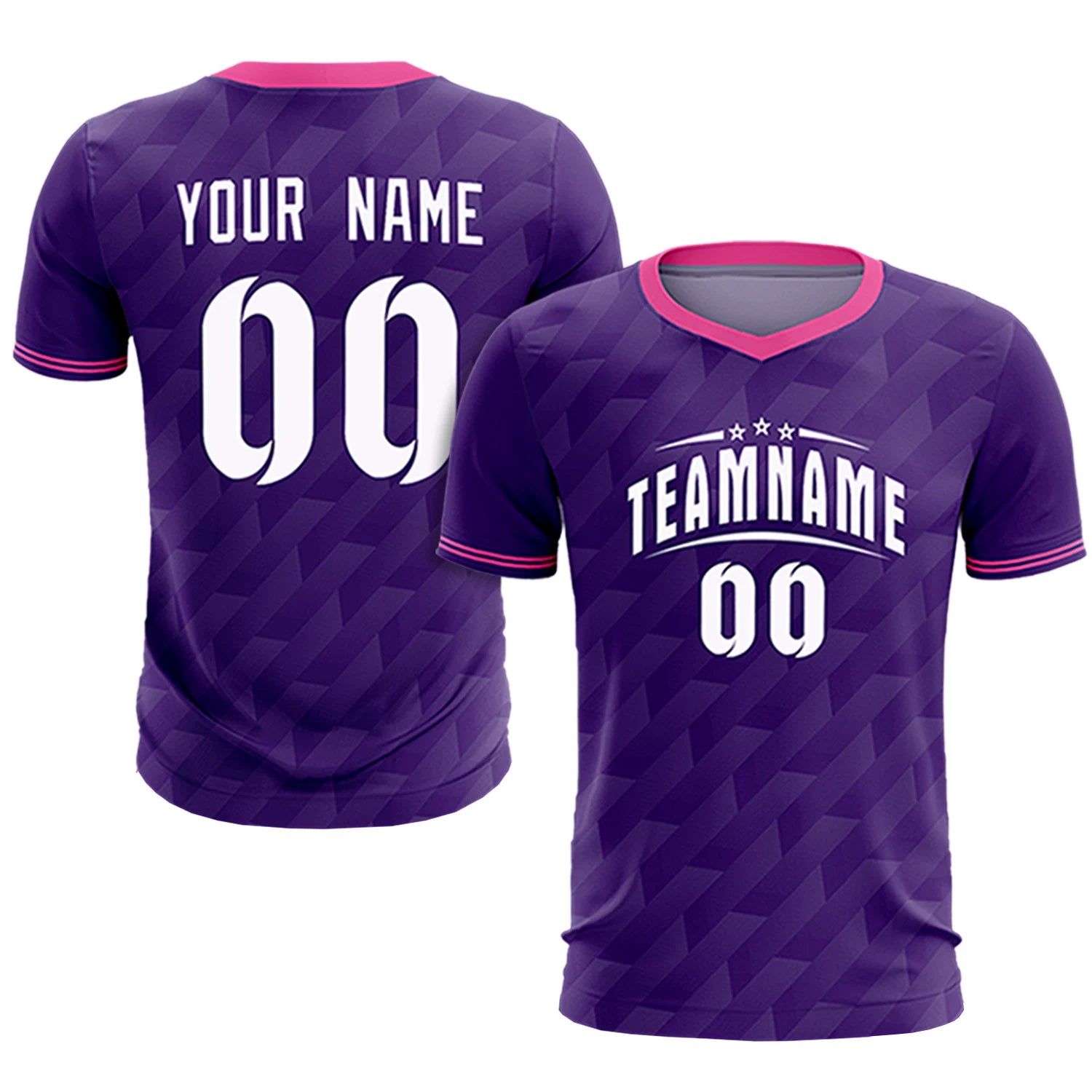Custom Purple Pink Training Uniform Soccer Sets Jersey