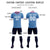 Custom Light Blue Pink Training Uniform Soccer Sets Jersey