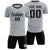 Custom Gray Black Training Uniform Soccer Sets Jersey