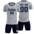 Custom Gray Navy Training Uniform Soccer Sets Jersey