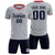 Custom Gray Red Training Uniform Soccer Sets Jersey