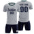 Custom Gray Midnight Green Training Uniform Soccer Sets Jersey