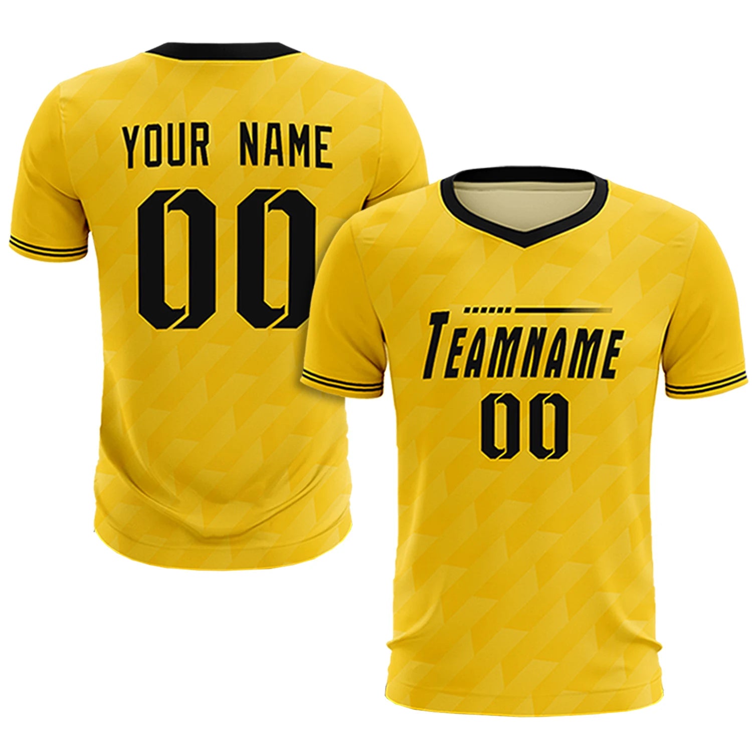 Custom Gold01 Black Training Uniform Soccer Sets Jersey