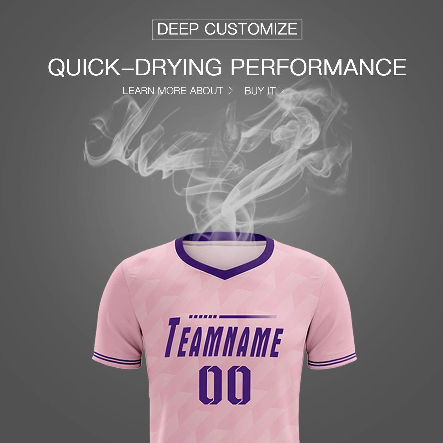 Custom Light Pink Purple Training Uniform Soccer Sets Jersey