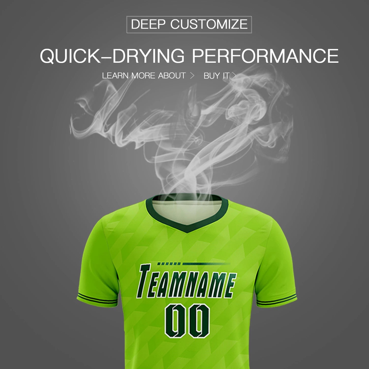 Custom Neon Green Green Training Uniform Soccer Sets Jersey