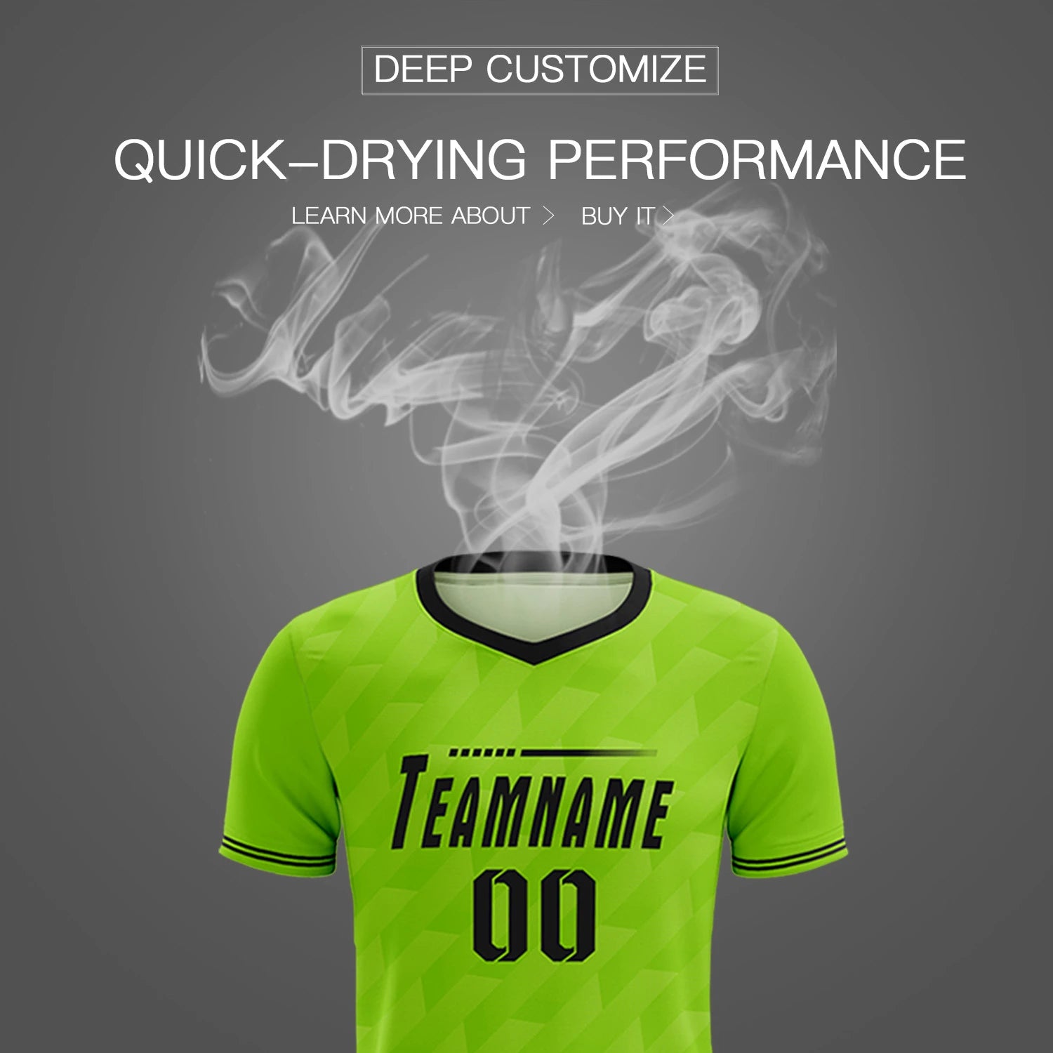 Custom Neon Green Black Training Uniform Soccer Sets Jersey