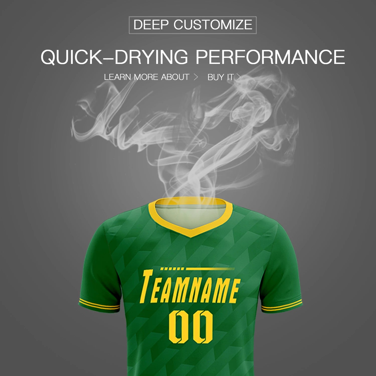 Custom Kelly Green Black Training Uniform Soccer Sets Jersey