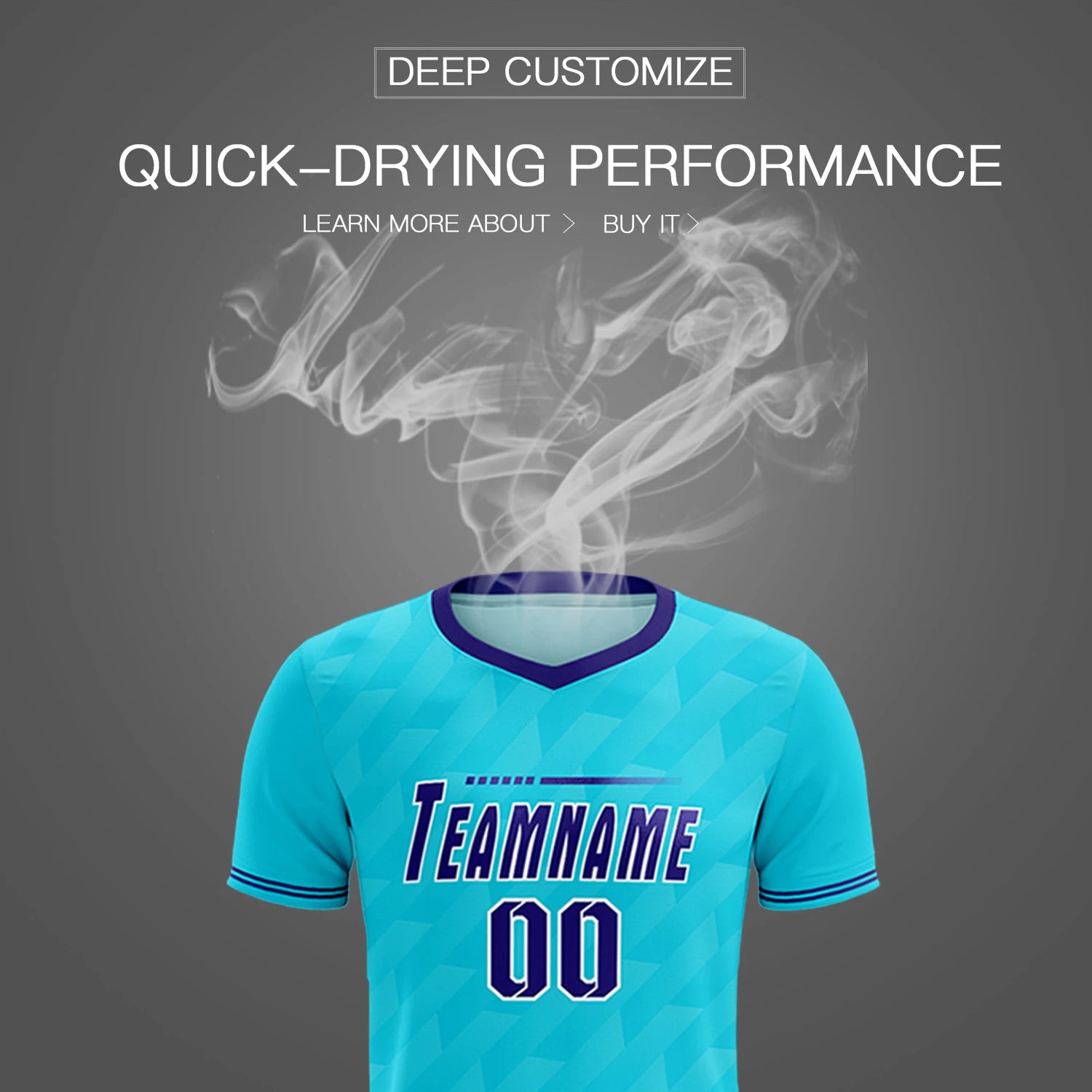 Custom Sky Blue Purple Training Uniform Soccer Sets Jersey