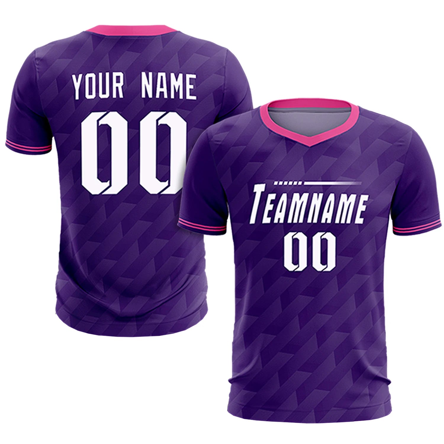 Custom Purple Pink Training Uniform Soccer Sets Jersey