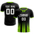 Custom Black Neon Green Vertical Training Uniform Soccer Sets Jersey