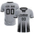 Custom Gray Black Vertical Training Uniform Soccer Sets Jersey