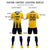 Custom Gold01 Navy Vertical Training Uniform Soccer Sets Jersey