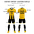 Custom Gold01 Black Vertical Training Uniform Soccer Sets Jersey