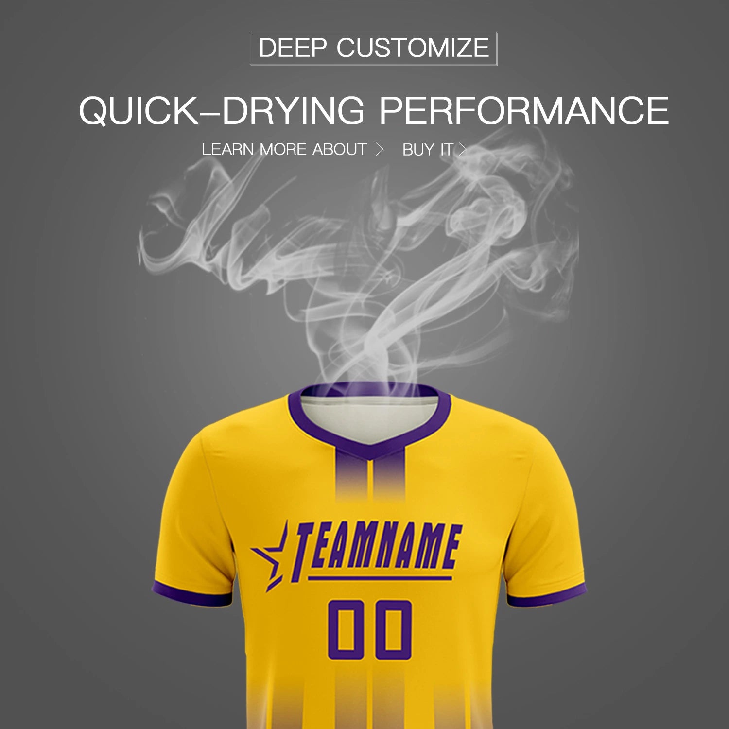 Custom Gold01 Purple Vertical Training Uniform Soccer Sets Jersey