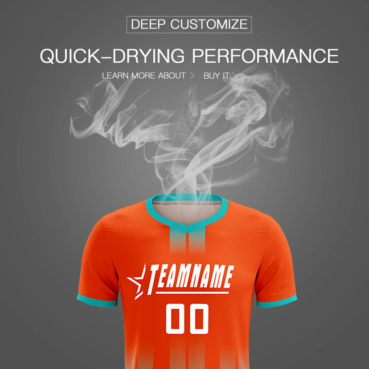 Custom Orange Bright Green Vertical Training Uniform Soccer Sets Jersey