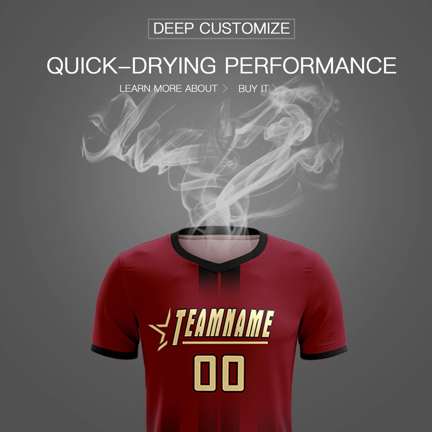 Custom Crimson Black Vertical Training Uniform Soccer Sets Jersey