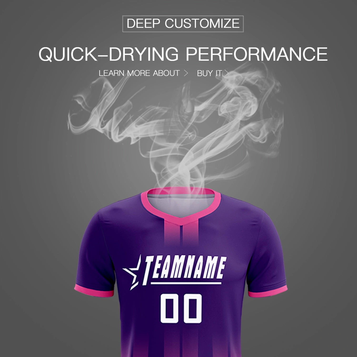 Custom Purple Pink Vertical Training Uniform Soccer Sets Jersey