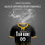 Custom Black Gold01 Vertical Training Uniform Soccer Sets Jersey