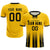 Custom Gold01 Black Vertical Training Uniform Soccer Sets Jersey