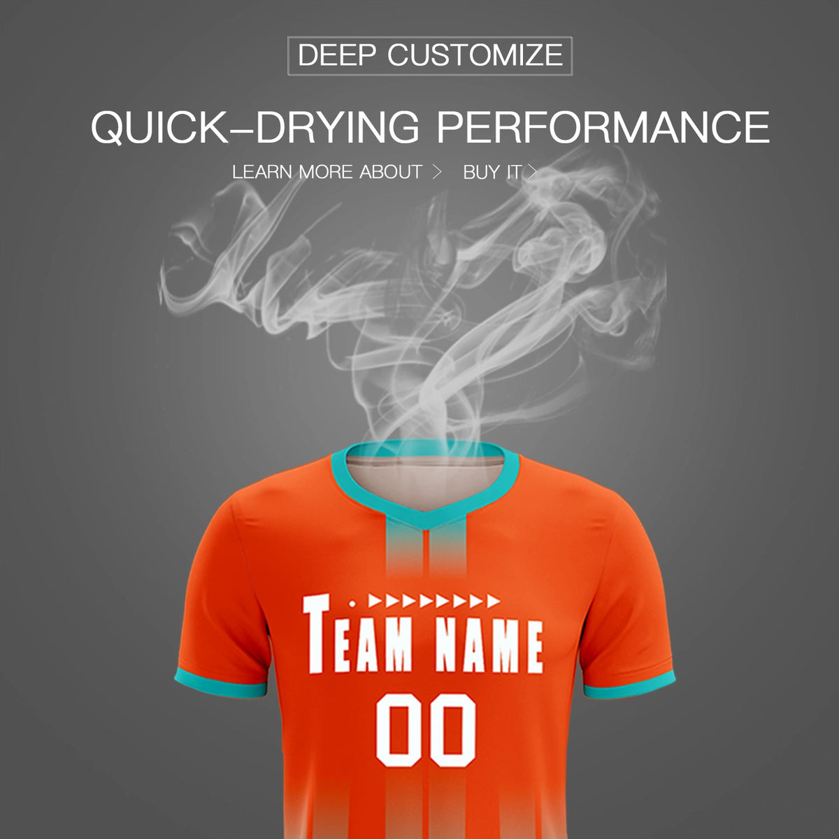 Custom Orange Bright Green Vertical Training Uniform Soccer Sets Jersey