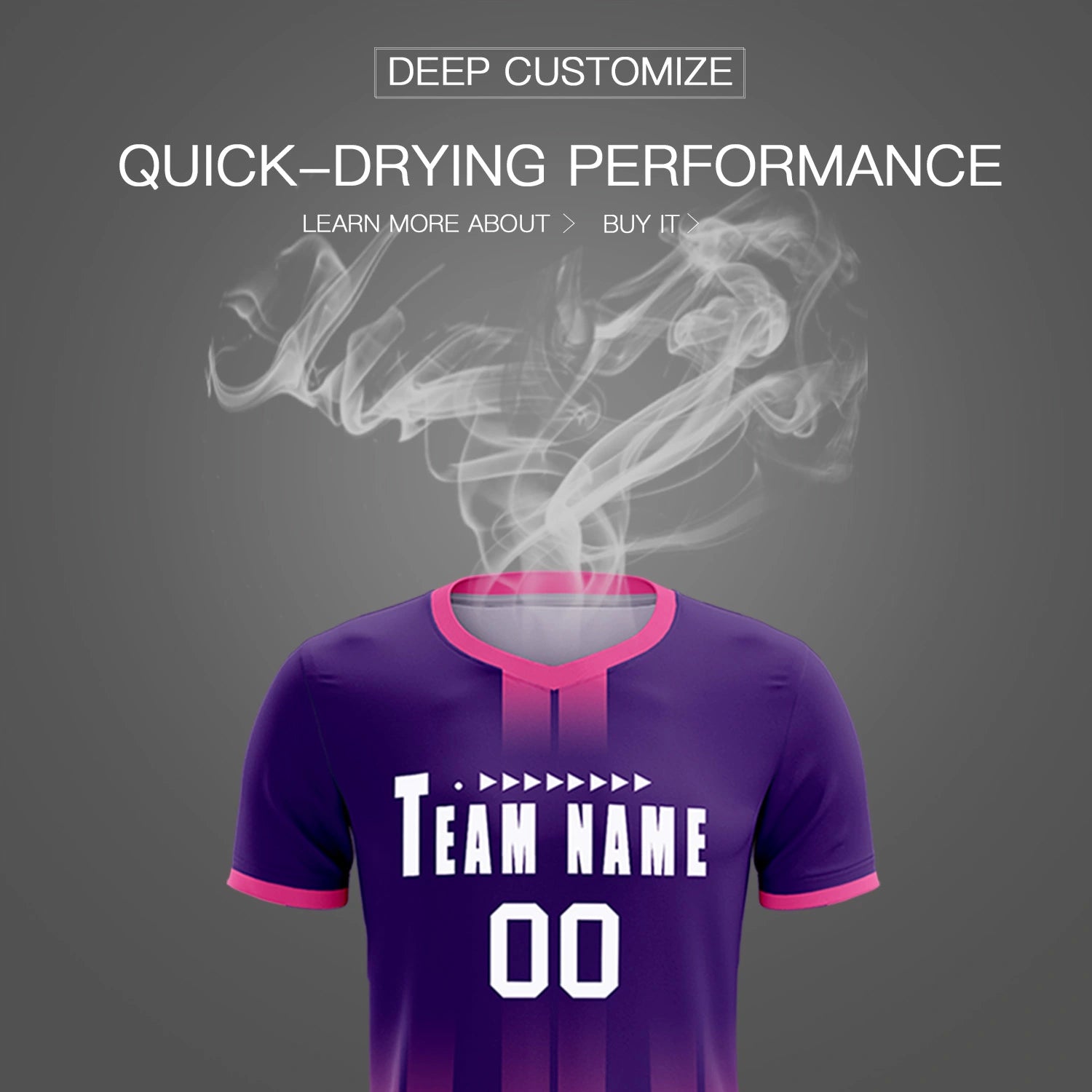 Custom Purple Pink Vertical Training Uniform Soccer Sets Jersey