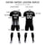 Custom Black Gray Vertical Training Uniform Soccer Sets Jersey