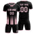 Custom Black Light Pink Vertical Training Uniform Soccer Sets Jersey