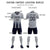 Custom Gray Navy Vertical Training Uniform Soccer Sets Jersey