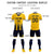 Custom Gold01 Navy Vertical Training Uniform Soccer Sets Jersey