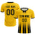 Custom Gold01 Black Vertical Training Uniform Soccer Sets Jersey