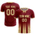 Custom Crimson Khaki Vertical Training Uniform Soccer Sets Jersey