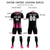 Custom Black Pink Vertical Training Uniform Soccer Sets Jersey