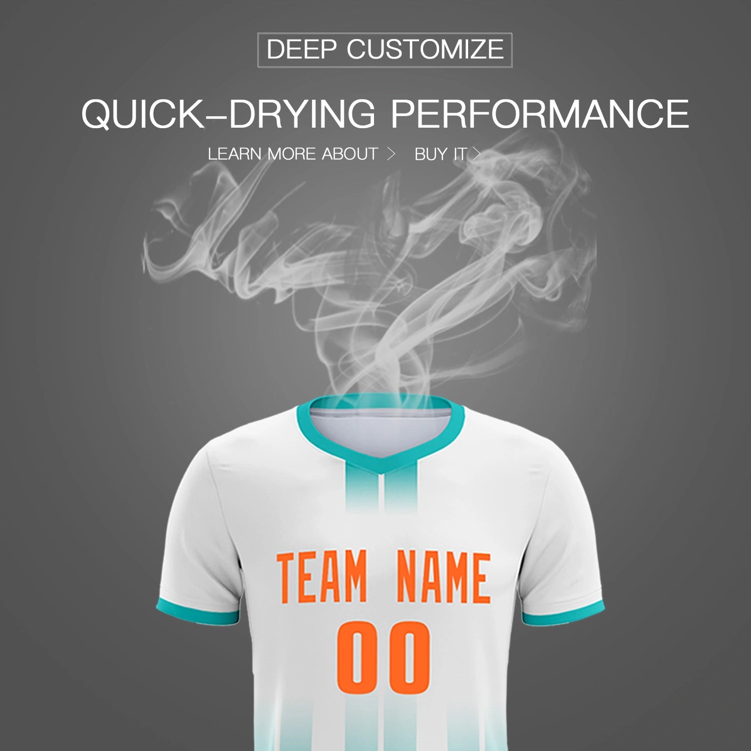 Custom White Bright Blue Vertical Training Uniform Soccer Sets Jersey
