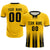 Custom Gold01 Black Vertical Training Uniform Soccer Sets Jersey