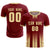 Custom Crimson Khaki Vertical Training Uniform Soccer Sets Jersey