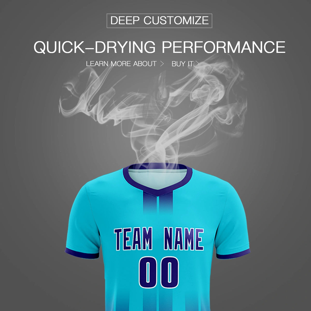 Custom Sky Blue Purple Vertical Training Uniform Soccer Sets Jersey