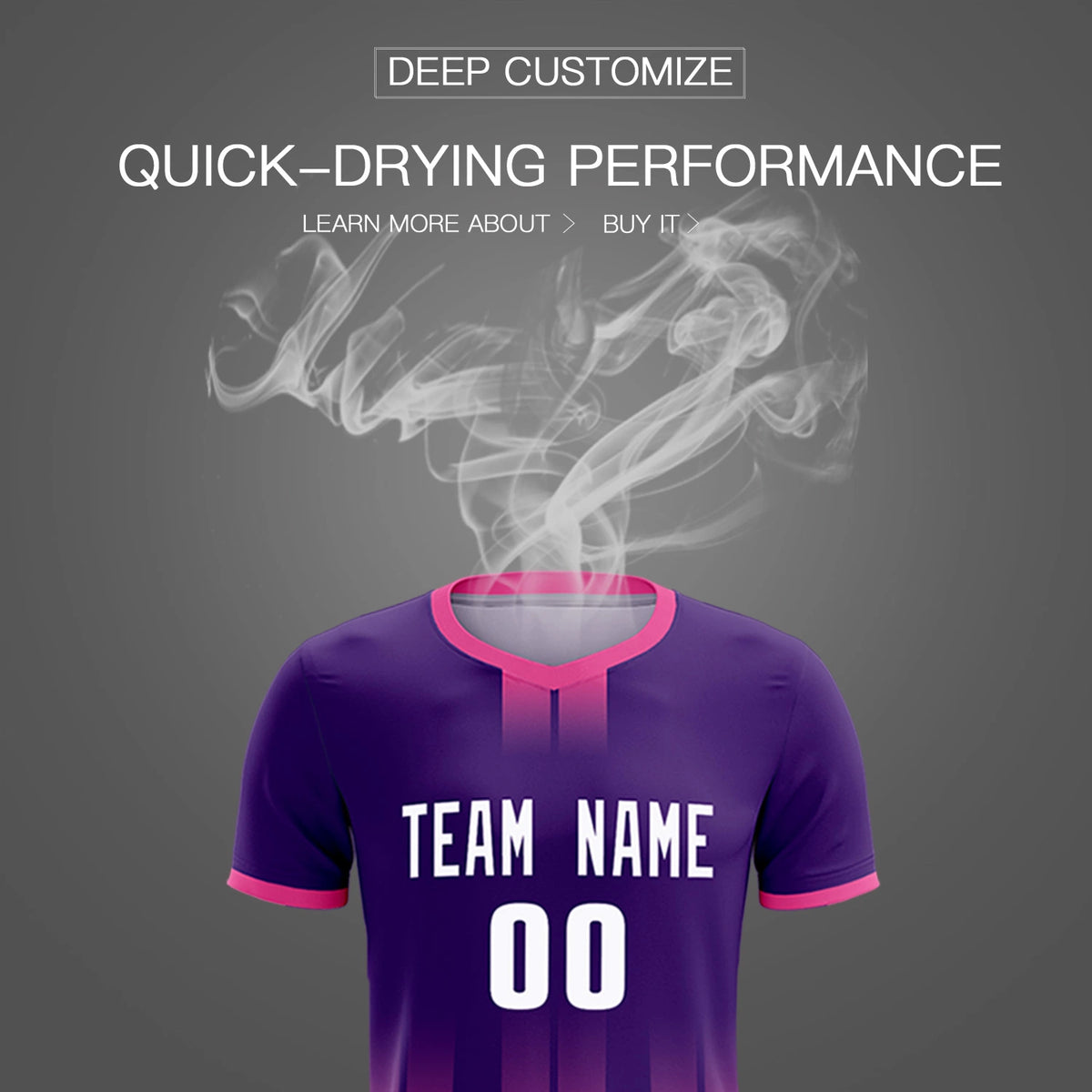 Custom Purple Pink Vertical Training Uniform Soccer Sets Jersey