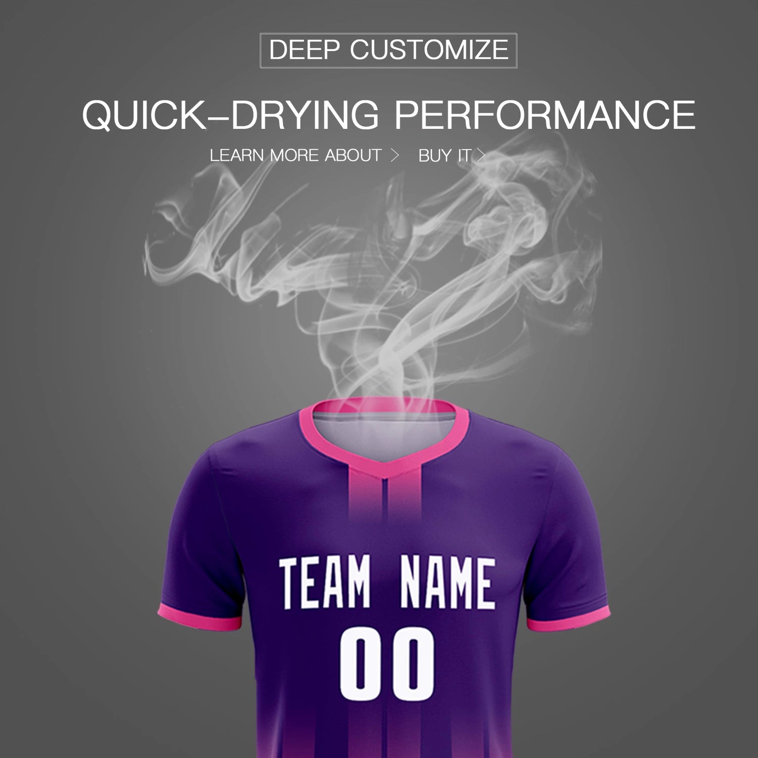 Custom Purple Pink Vertical Training Uniform Soccer Sets Jersey