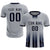 Custom Gray Navy Vertical Training Uniform Soccer Sets Jersey