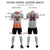 Custom Gray Orange Vertical Training Uniform Soccer Sets Jersey